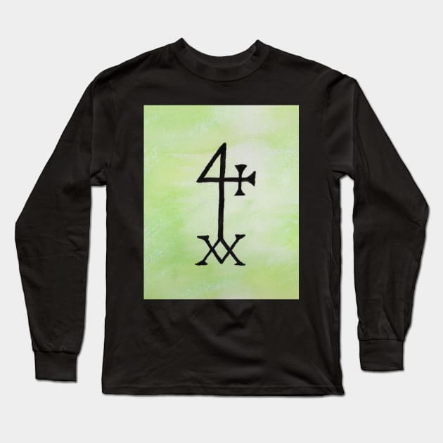 Hermetic Cross Long Sleeve T-Shirt by lindaursin